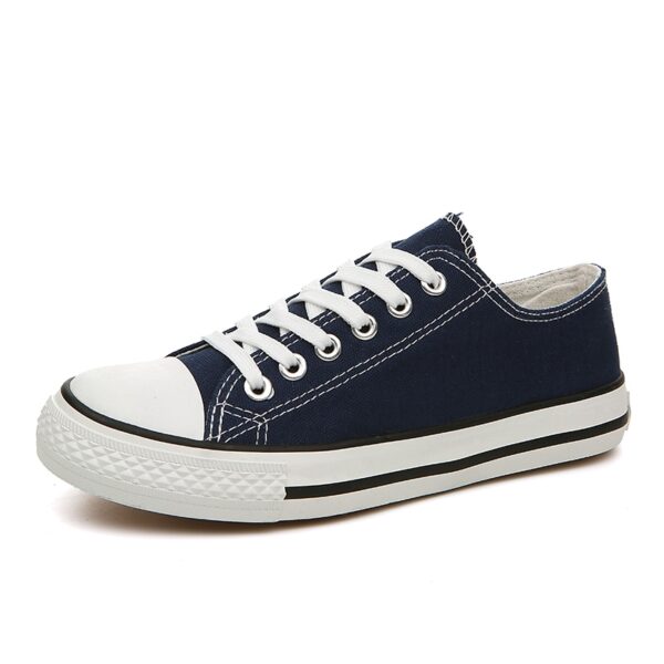 Unisex Canvas Shoes,Low Top Lace Up Fashion Casual Sneakers Casual Tennis Shoes Classic Walking Shoes-6620
