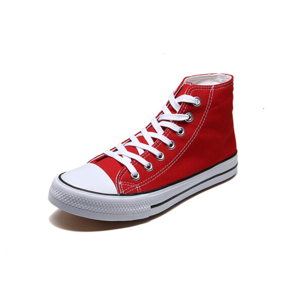 Canvas Sneakers High Lace Up Casual Walking Shoes-6638