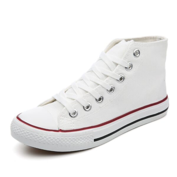 Canvas Sneakers High Lace Up Casual Walking Shoes-6637