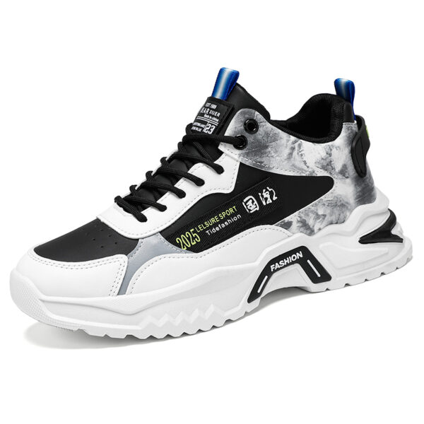 Fashion high-top sneakers men's trend hundred with height increase casual running pops shoes-dca760